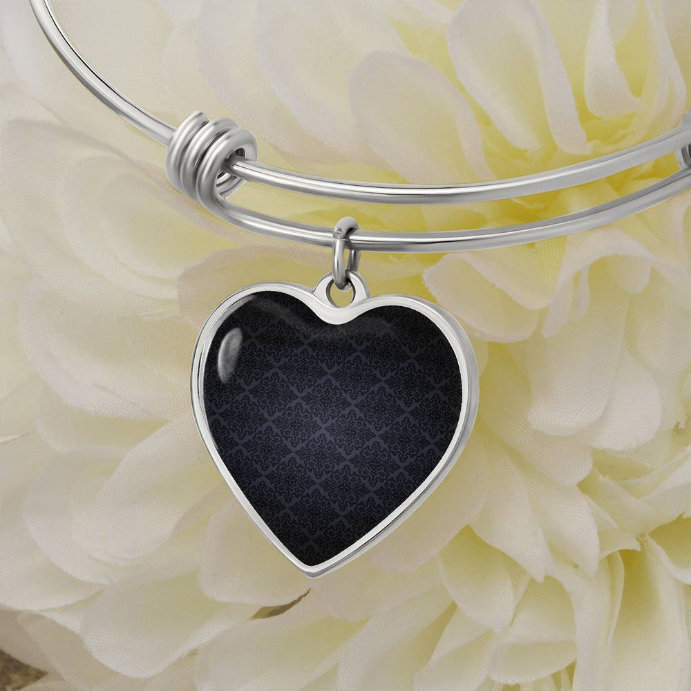 Heart Pendant Bangle