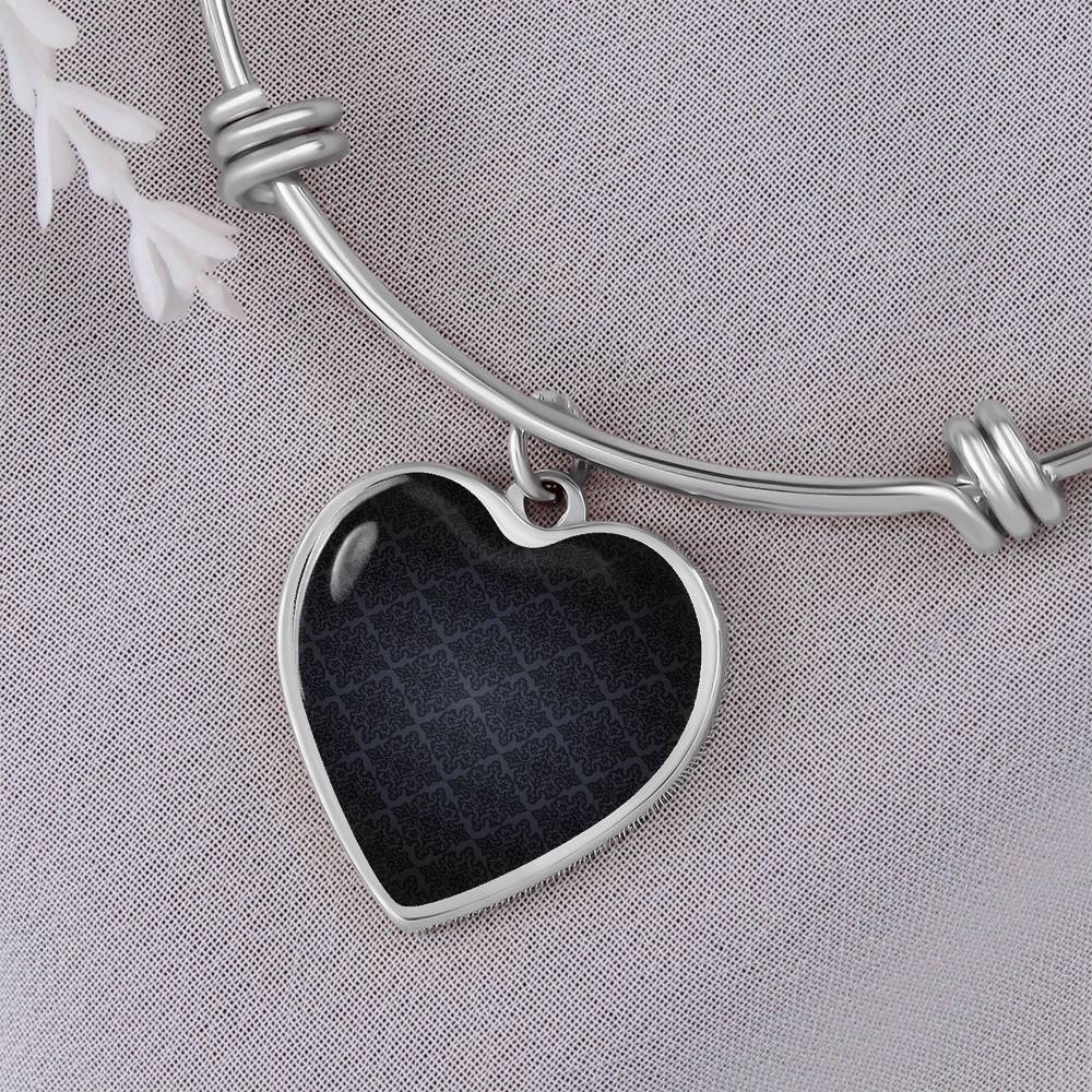 Heart Pendant Bangle