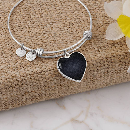 Heart Pendant Bangle