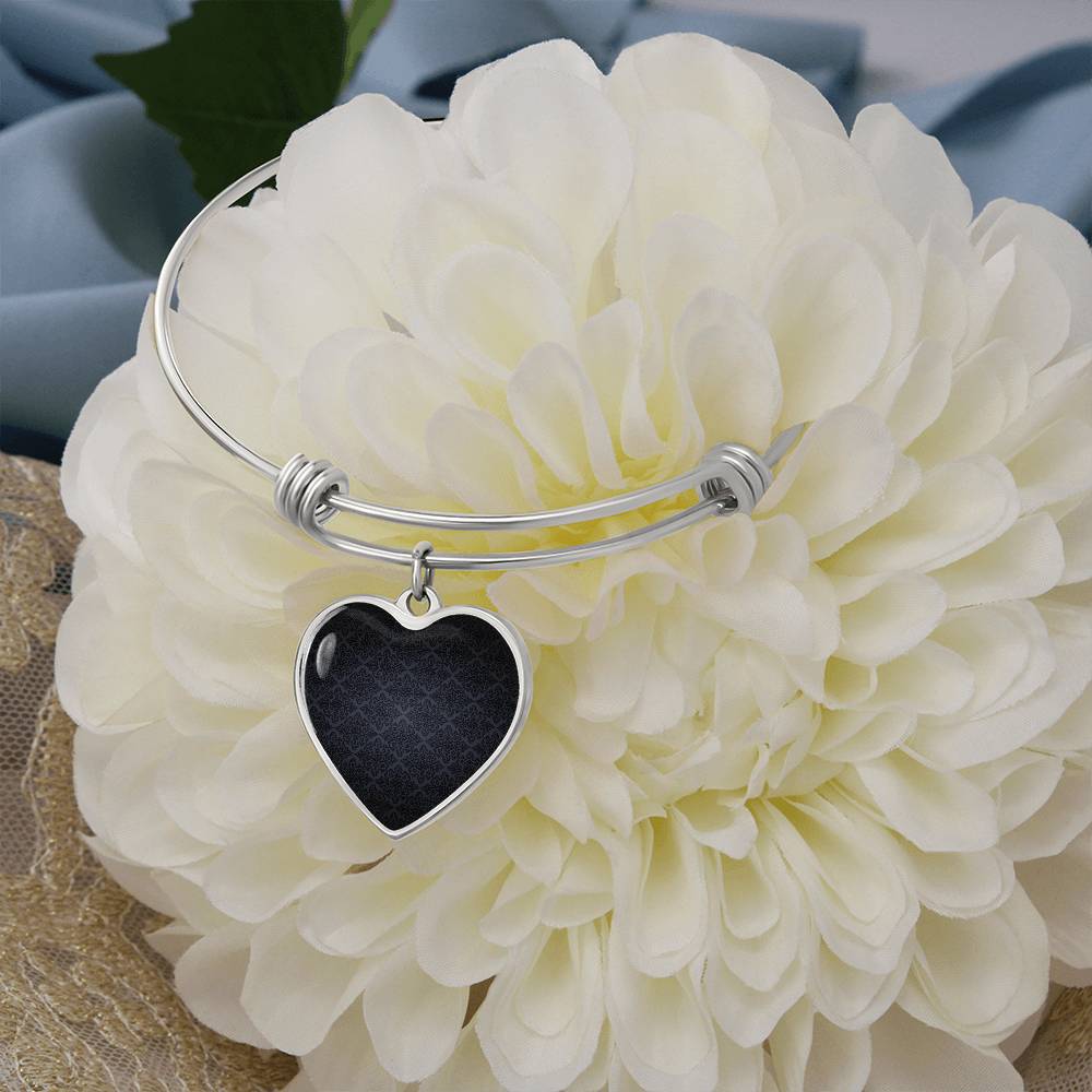 Heart Pendant Bangle