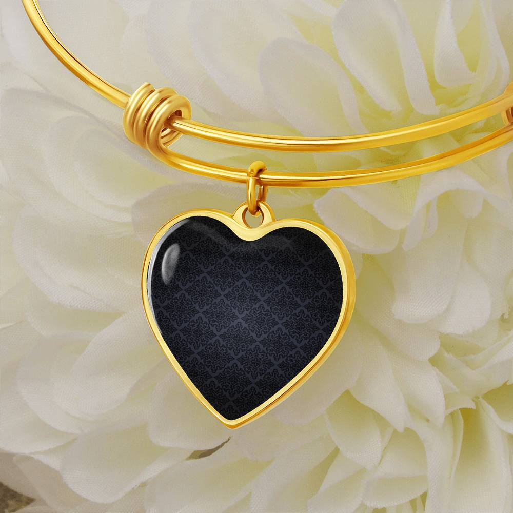 Heart Pendant Bangle