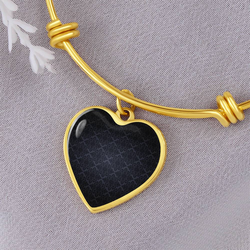 Heart Pendant Bangle