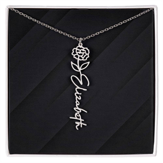 FLOWER NAME NECKLACE