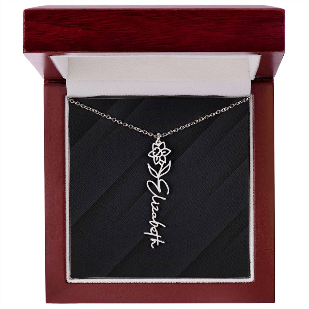 FLOWER NAME NECKLACE